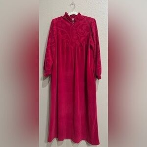 Vintage Kathleen Userwood For Periphery pullover Robe Pink  Sz L Embossed